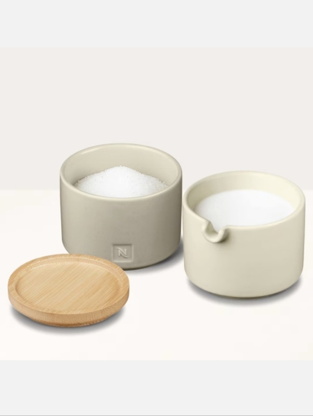 Nespresso Stackable Serving Set Barista Collection sugar & creamer NWT